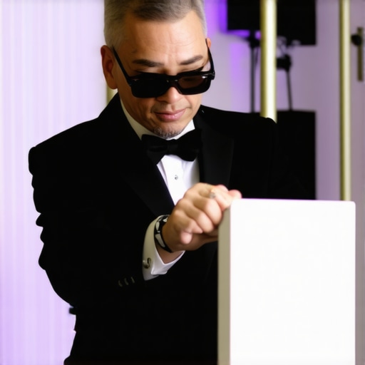 Innovative Corporate Magic with AR Magician performing with augmented reality during a corporate event.