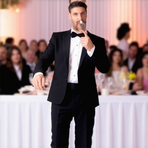 Trustworthy stage magic at a corporate event Stage magician captivating corporate audience with illusions