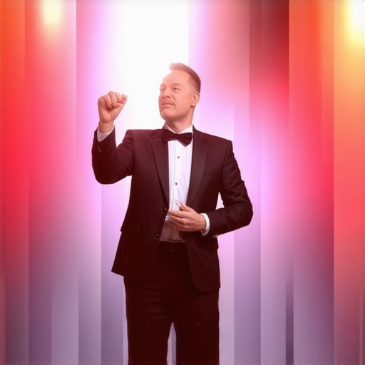 Magician performing an illusion at a corporate event with engaged audience