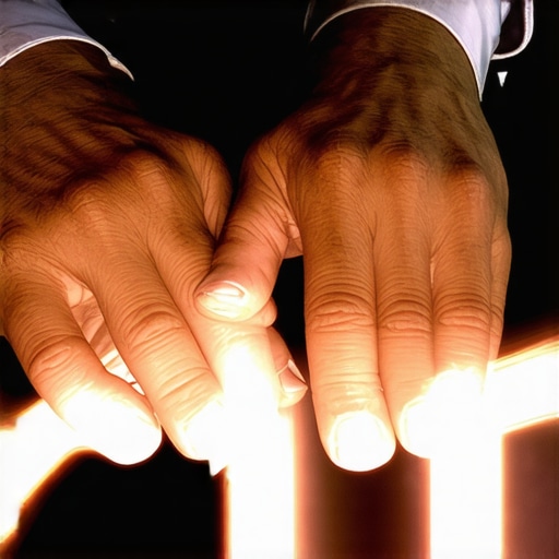 Magician's hands preparing high-quality illusion props in a well-lit studio