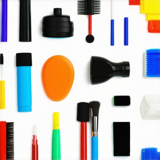 A magician's toolkit with props and electronic maintenance devices ready for performance