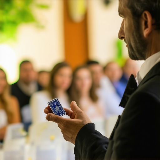 Magician performing a reliable and engaging illusion for a corporate event
