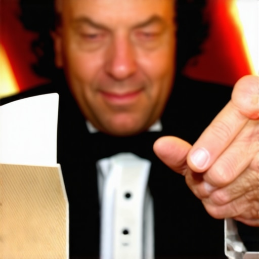 Magician performing vivid, engaging tricks to an attentive crowd
