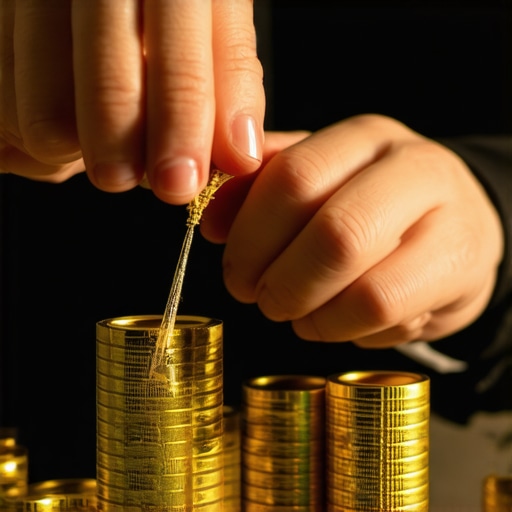 Close-up of magician's hands with magical props and electronic devices in use during a performance