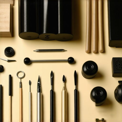 Professional Magic Equipment and Maintenance Tools An organized collection of magic props and maintenance tools ready for performance upkeep